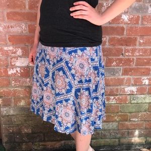 Renee C Jessica Printed Swing Skirt